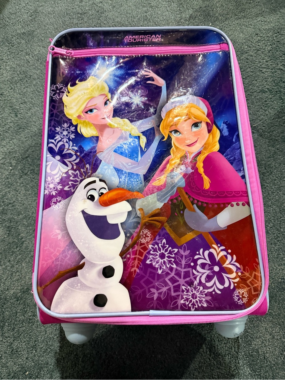 American Tourister Disney Frozen Kids Rolling Suitcase Carry On